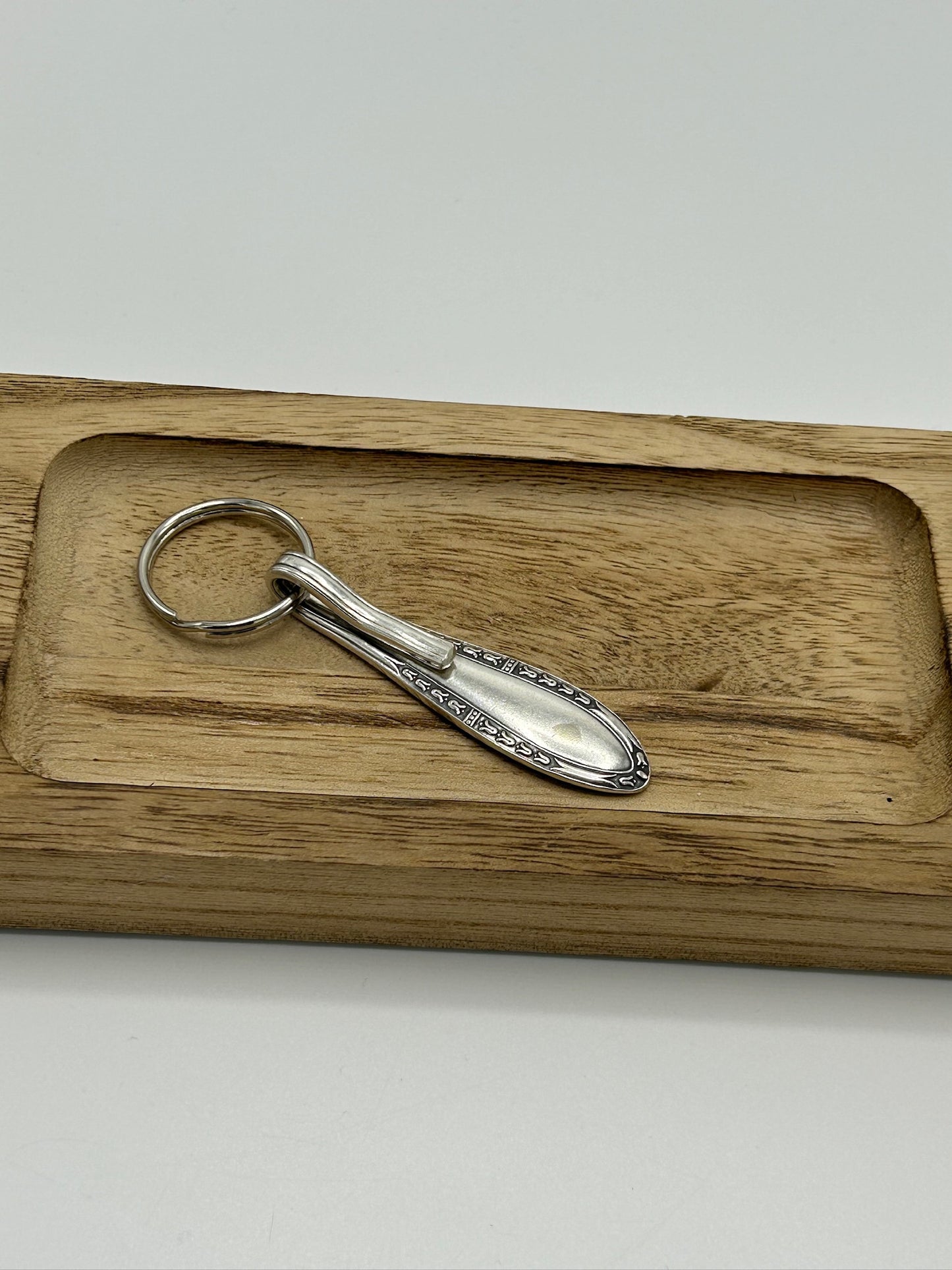 Schlüsselanhänger aus 90er/100er Silberbesteck #1