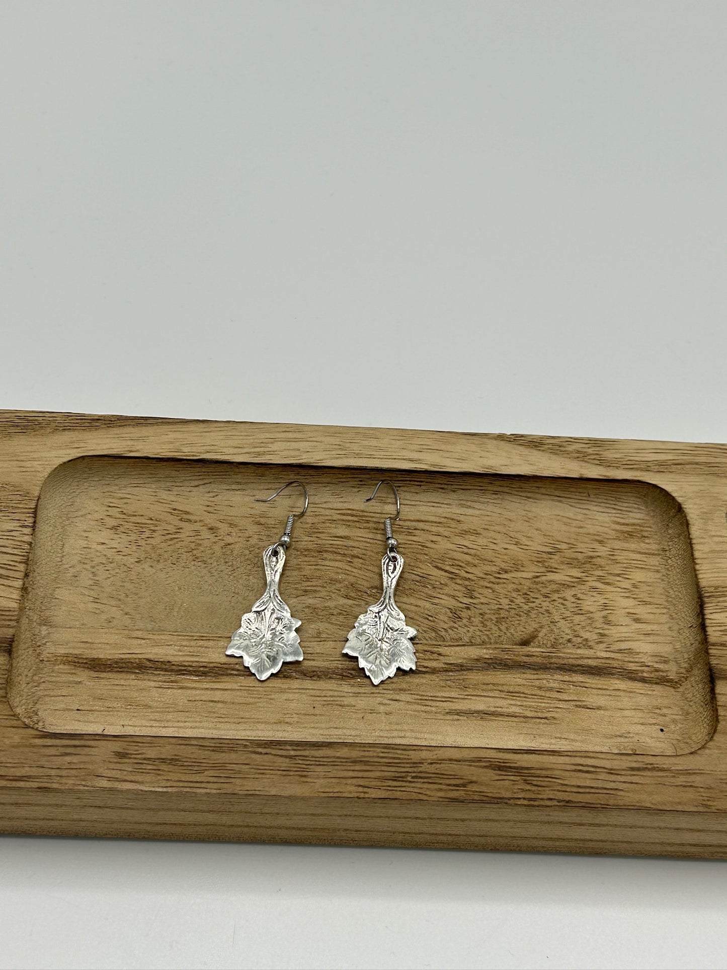 Ohrring aus 800er Silberbesteck #1