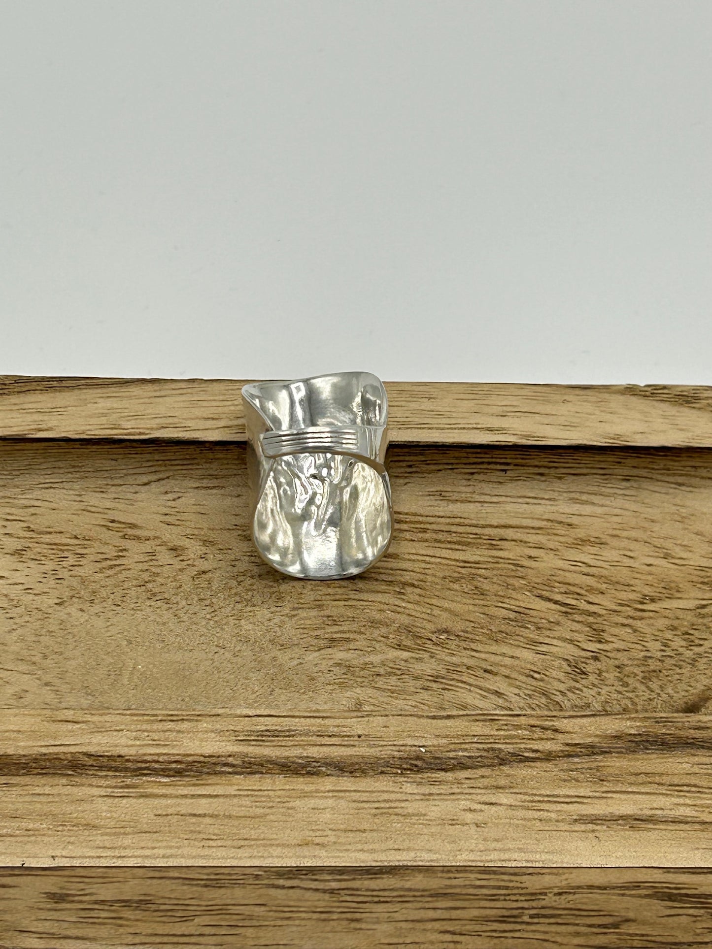 Ring aus 800er Silberbesteck #18