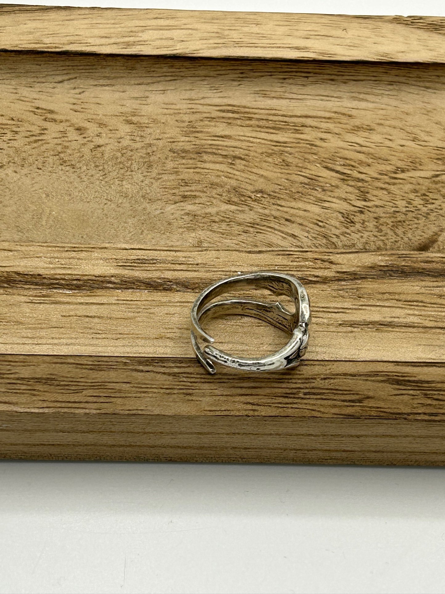 Ring aus 800er Silberbesteck (aus Käsepiekser) #11