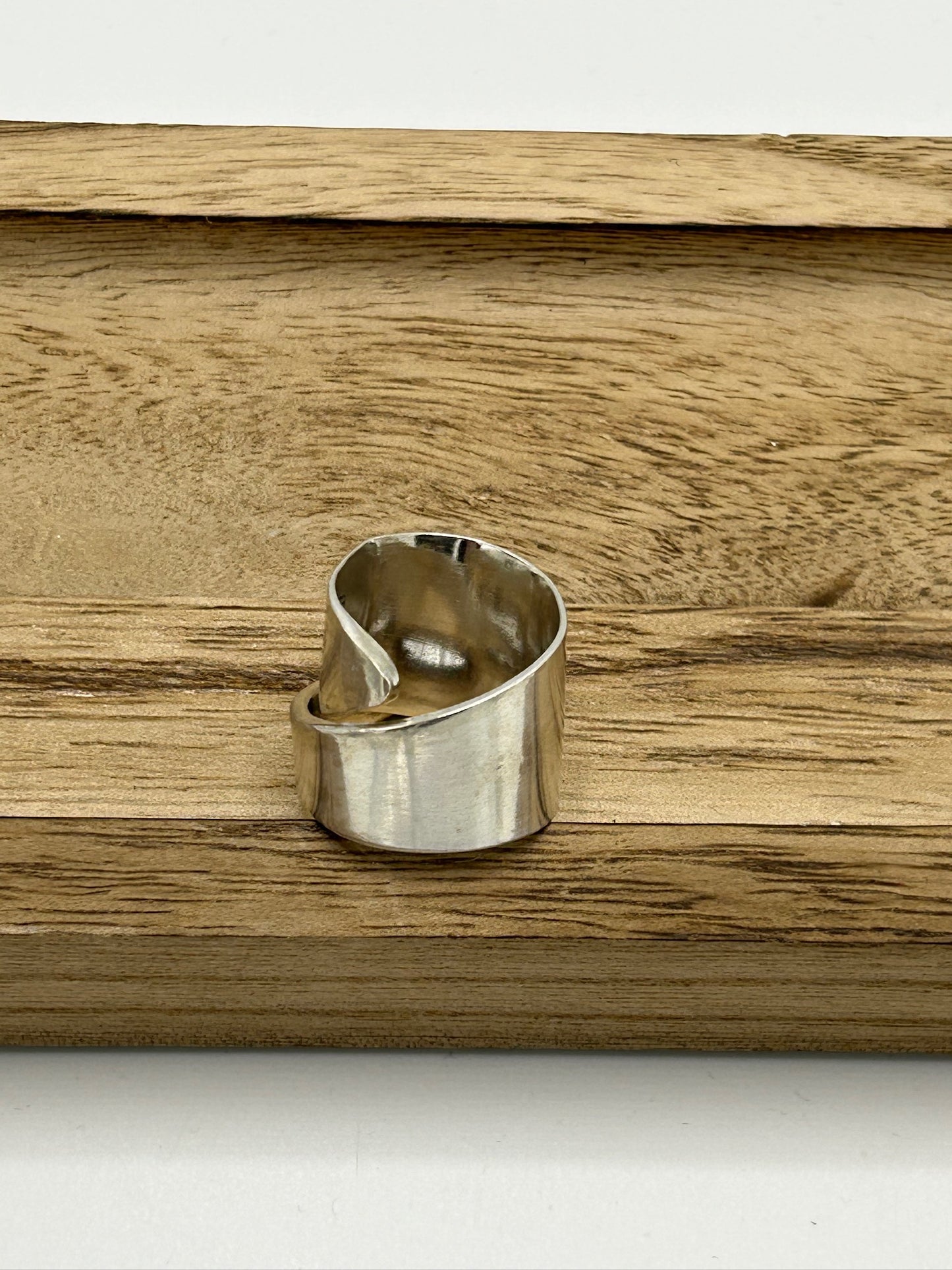 Ring aus 800er Silberbesteck (Fischmesserspitze) #41