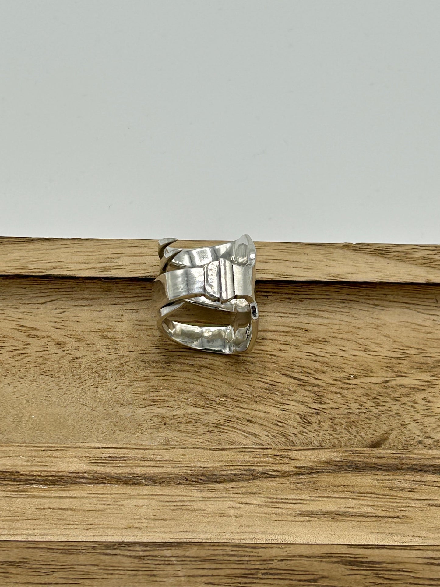 Ring aus 800er Silberbesteck (Kuchengabel) #42