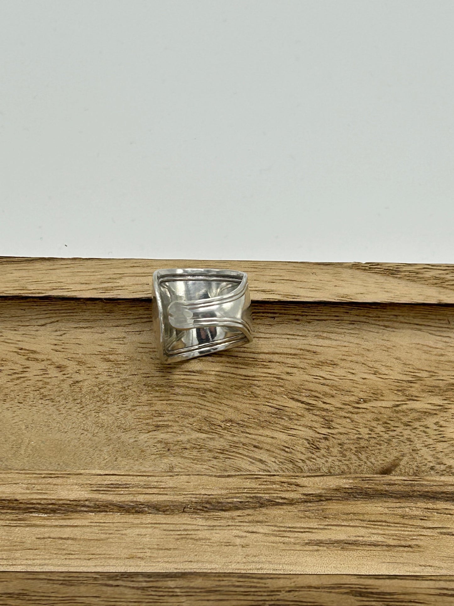 Ring aus 800er Silberbesteck ("Spaten"-Modell) #43