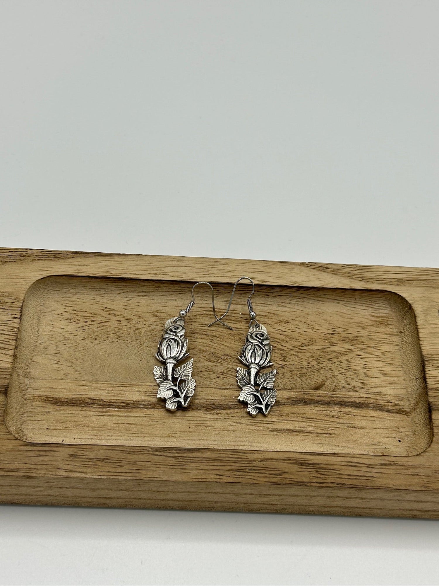 Ohrringe aus 800er Silberbesteck