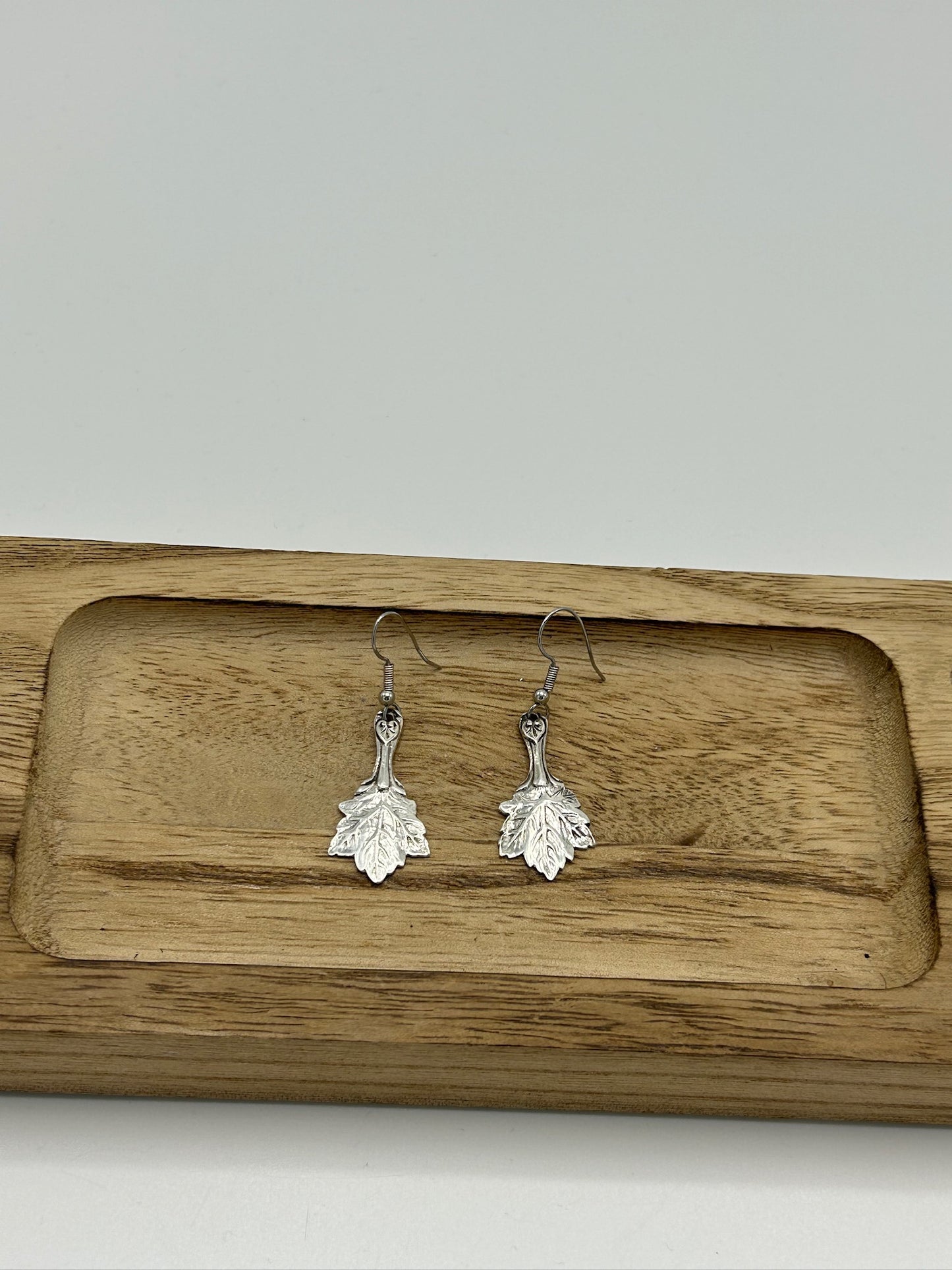 Ohrring aus 800er Silberbesteck #1