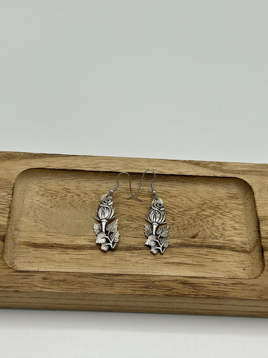 Ohrring aus 800er Silberbesteck #2