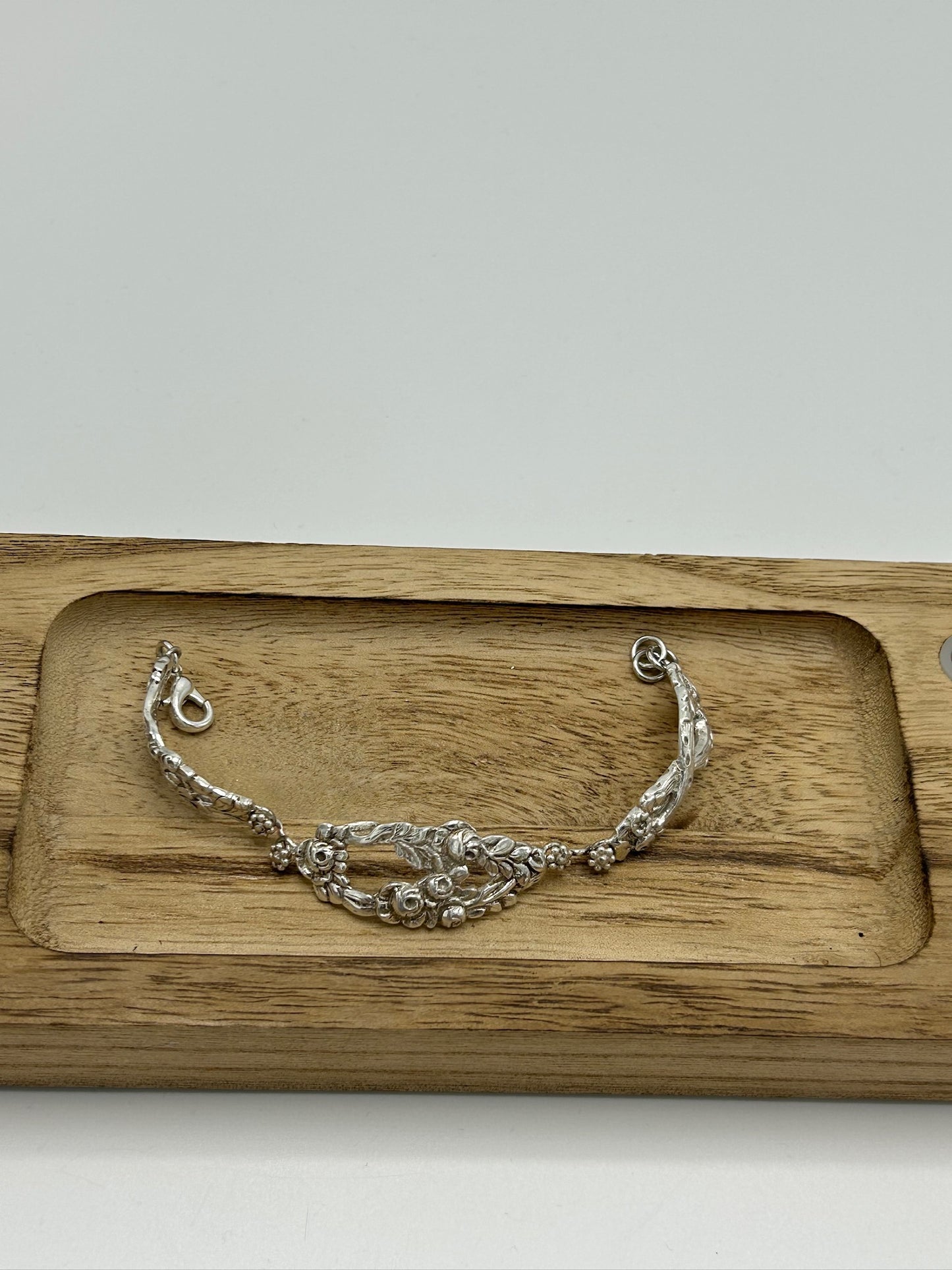 Armband aus 800er Silberbesteck mit Karabinerverschluss #1