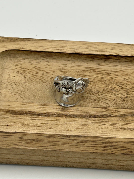 Ring aus 800er Silberbesteck #26