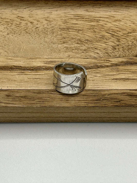 Ring aus 800er Silberbesteck #15