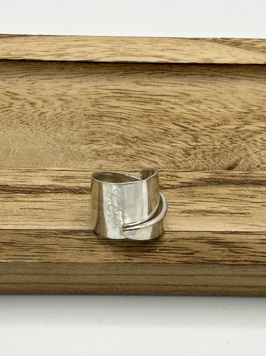 Ring aus 800er Silberbesteck (Fischmesserspitze) #41