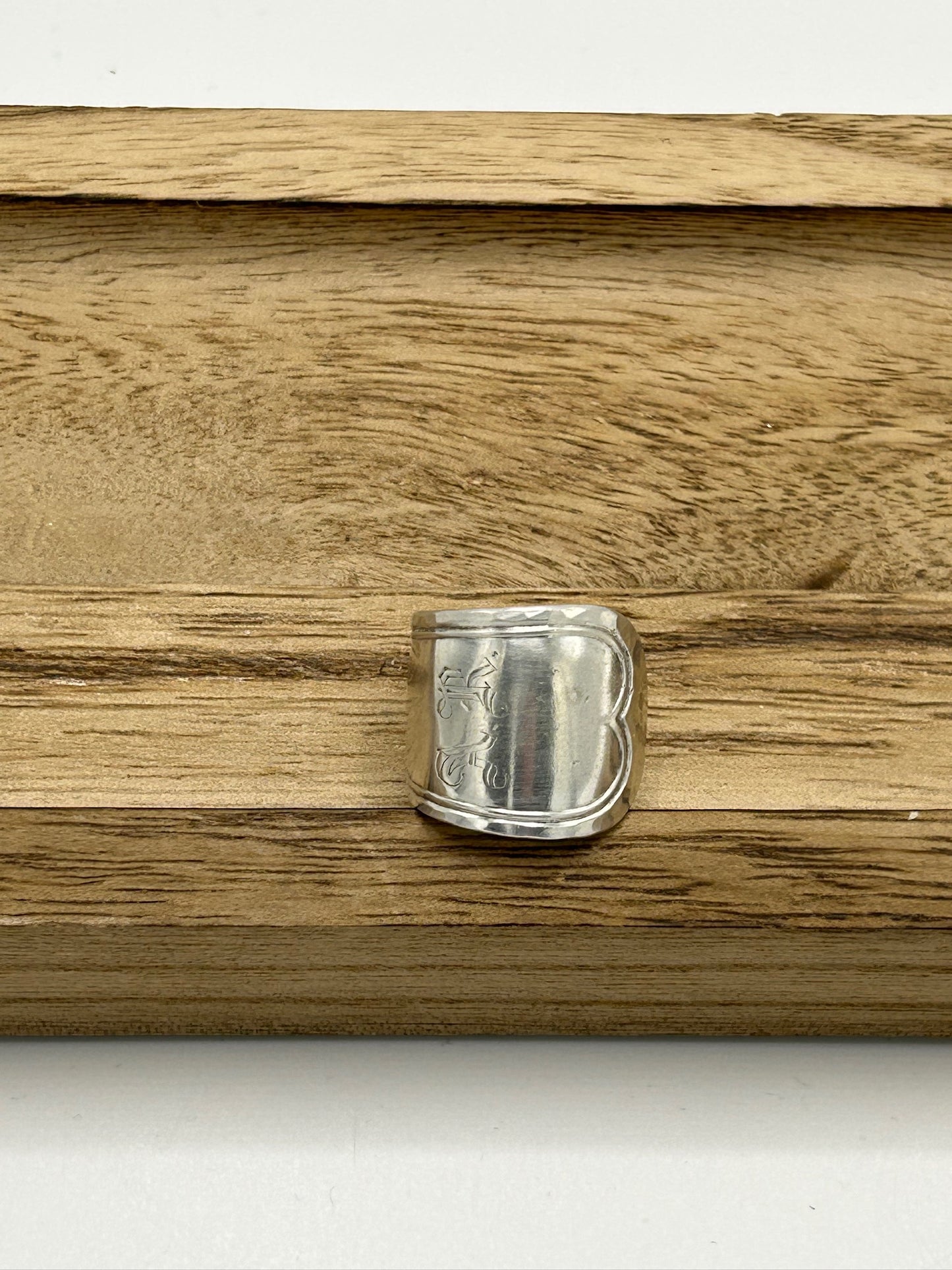 Ring aus 800er Silberbesteck ("Spaten"-Modell) #43