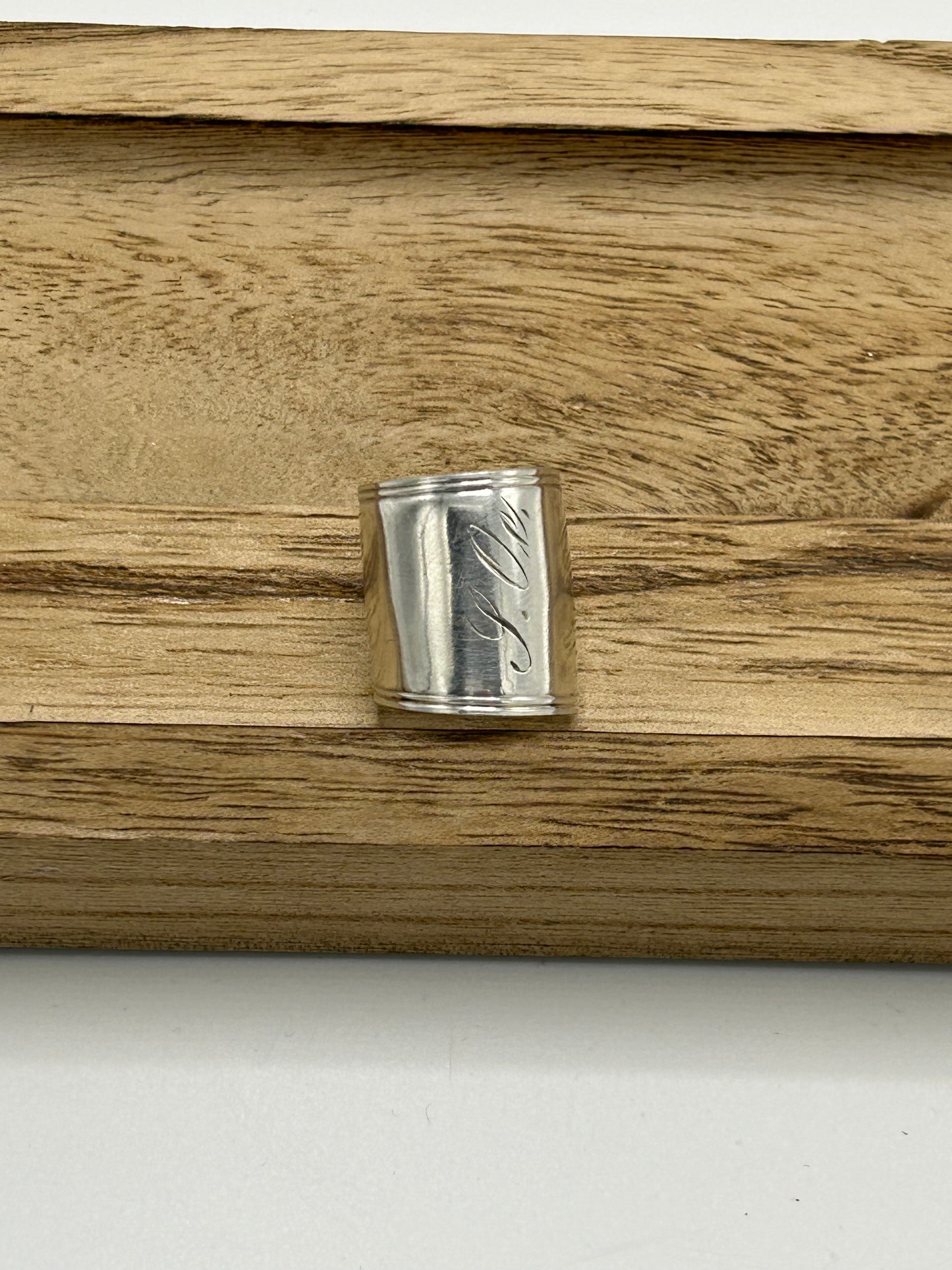 Ring aus 800er Silberbesteck (aus Löffellaffe eines Kaffeelöffels) #36