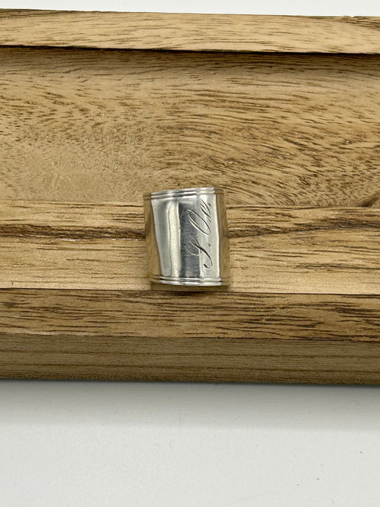 Ring aus 800er Silberbesteck (aus Löffellaffe eines Kaffeelöffels) #36